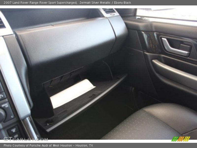 Zermatt Silver Metallic / Ebony Black 2007 Land Rover Range Rover Sport Supercharged