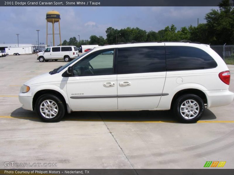 Stone White / Taupe 2001 Dodge Grand Caravan Sport