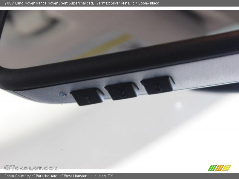 Zermatt Silver Metallic / Ebony Black 2007 Land Rover Range Rover Sport Supercharged