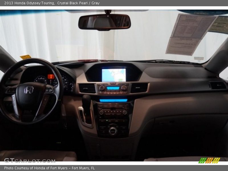 Crystal Black Pearl / Gray 2013 Honda Odyssey Touring