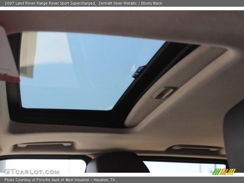 Zermatt Silver Metallic / Ebony Black 2007 Land Rover Range Rover Sport Supercharged