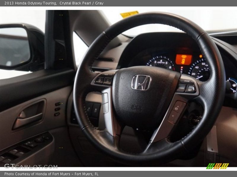 Crystal Black Pearl / Gray 2013 Honda Odyssey Touring