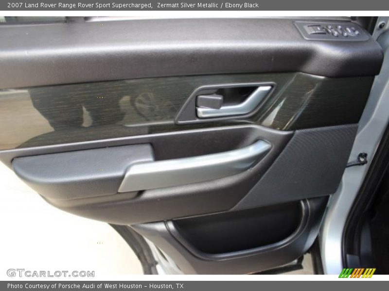 Zermatt Silver Metallic / Ebony Black 2007 Land Rover Range Rover Sport Supercharged