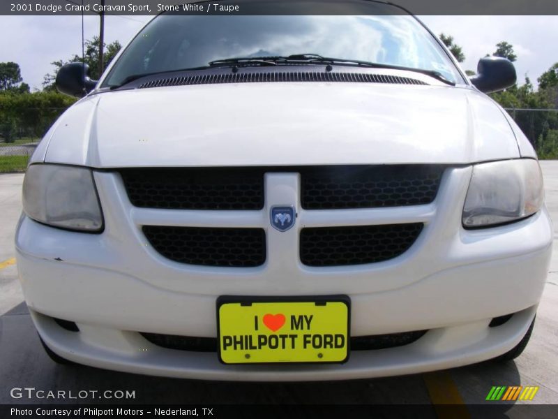 Stone White / Taupe 2001 Dodge Grand Caravan Sport