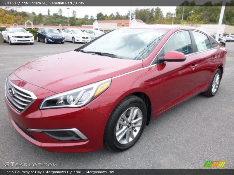 Venetian Red / Gray 2016 Hyundai Sonata SE