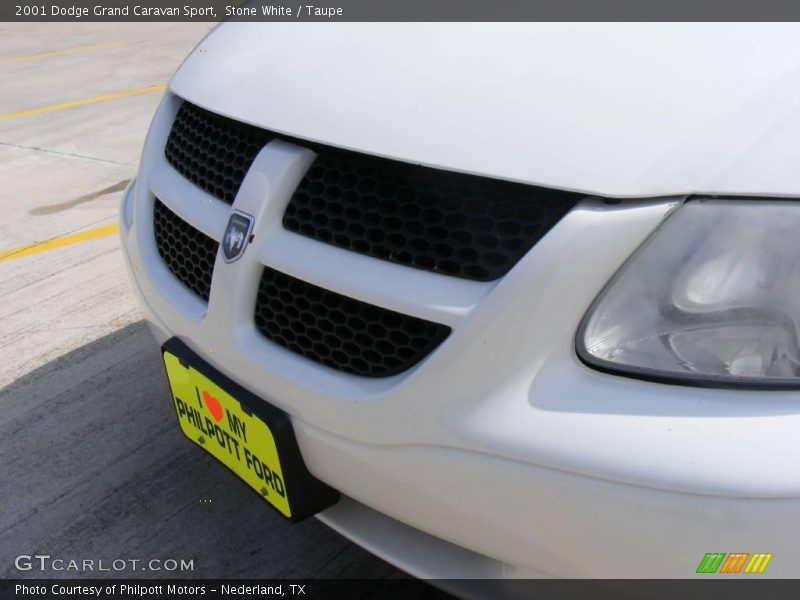 Stone White / Taupe 2001 Dodge Grand Caravan Sport