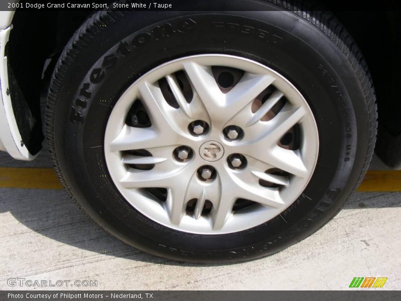 Stone White / Taupe 2001 Dodge Grand Caravan Sport