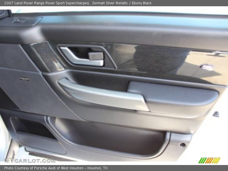 Zermatt Silver Metallic / Ebony Black 2007 Land Rover Range Rover Sport Supercharged