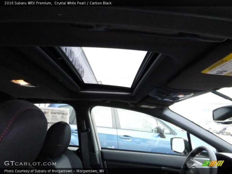Crystal White Pearl / Carbon Black 2016 Subaru WRX Premium