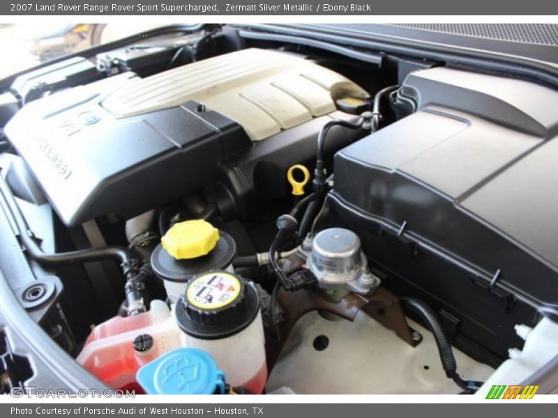 Zermatt Silver Metallic / Ebony Black 2007 Land Rover Range Rover Sport Supercharged