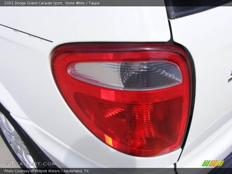 Stone White / Taupe 2001 Dodge Grand Caravan Sport