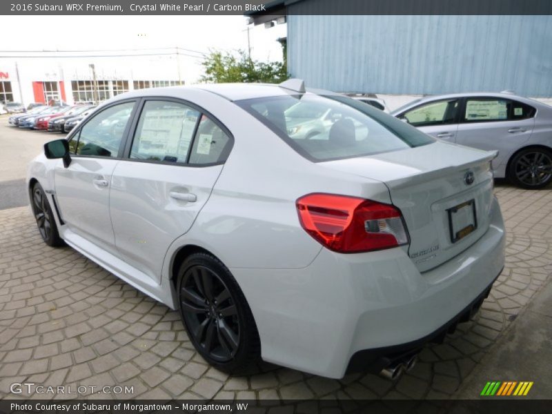 Crystal White Pearl / Carbon Black 2016 Subaru WRX Premium