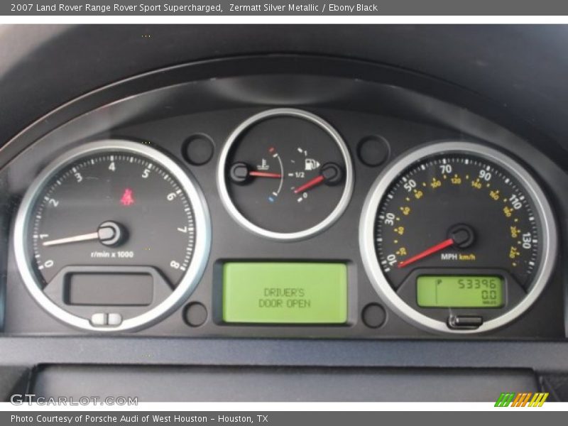 Zermatt Silver Metallic / Ebony Black 2007 Land Rover Range Rover Sport Supercharged