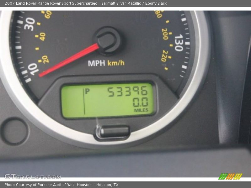 Zermatt Silver Metallic / Ebony Black 2007 Land Rover Range Rover Sport Supercharged