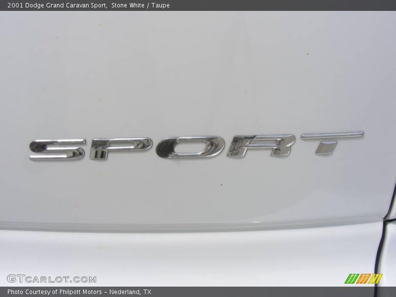 Stone White / Taupe 2001 Dodge Grand Caravan Sport