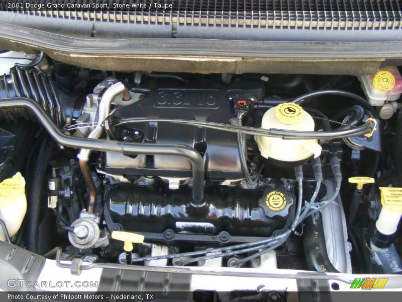 Stone White / Taupe 2001 Dodge Grand Caravan Sport