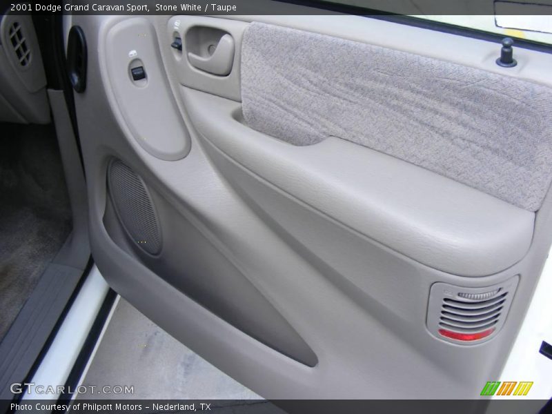 Stone White / Taupe 2001 Dodge Grand Caravan Sport