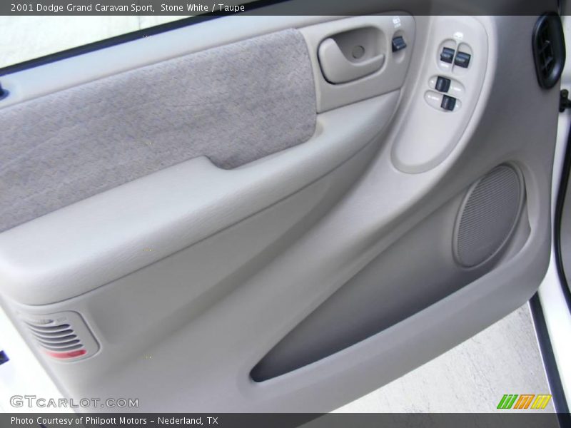 Stone White / Taupe 2001 Dodge Grand Caravan Sport