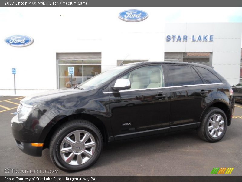 Black / Medium Camel 2007 Lincoln MKX AWD