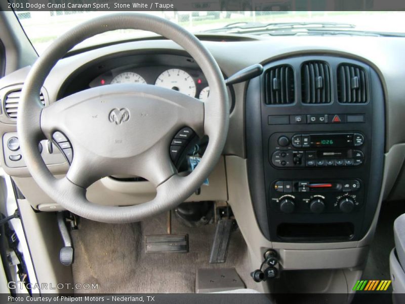 Stone White / Taupe 2001 Dodge Grand Caravan Sport