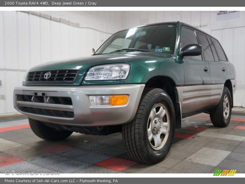 Deep Jewel Green / Gray 2000 Toyota RAV4 4WD