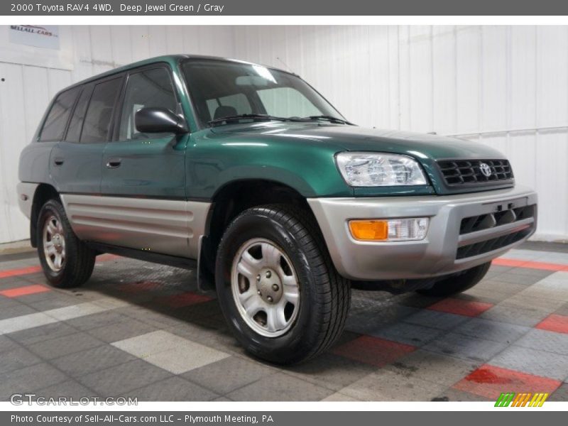 Deep Jewel Green / Gray 2000 Toyota RAV4 4WD