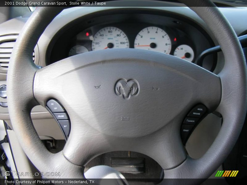 Stone White / Taupe 2001 Dodge Grand Caravan Sport