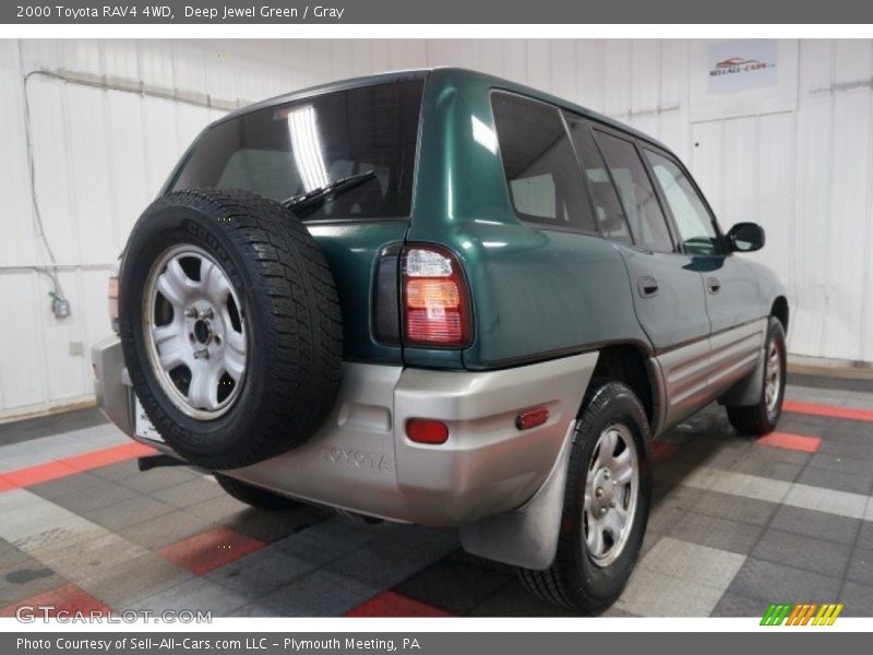 Deep Jewel Green / Gray 2000 Toyota RAV4 4WD