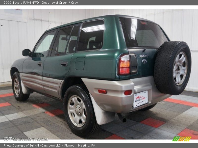 Deep Jewel Green / Gray 2000 Toyota RAV4 4WD