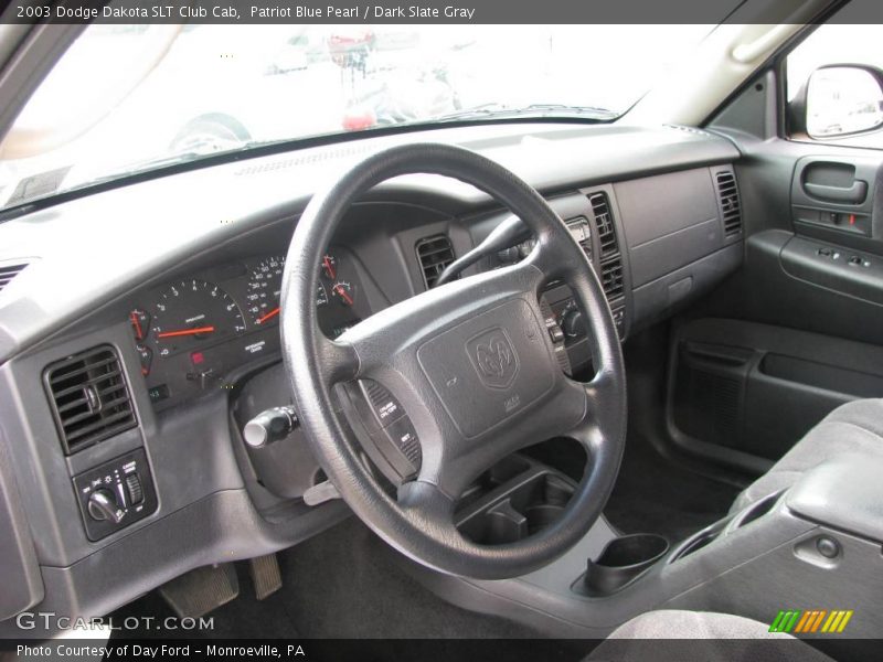 Patriot Blue Pearl / Dark Slate Gray 2003 Dodge Dakota SLT Club Cab