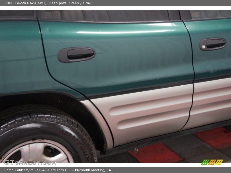 Deep Jewel Green / Gray 2000 Toyota RAV4 4WD
