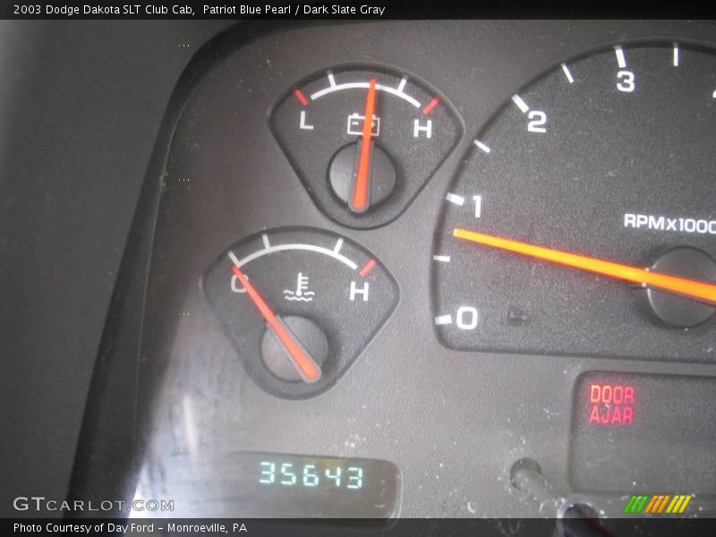Patriot Blue Pearl / Dark Slate Gray 2003 Dodge Dakota SLT Club Cab