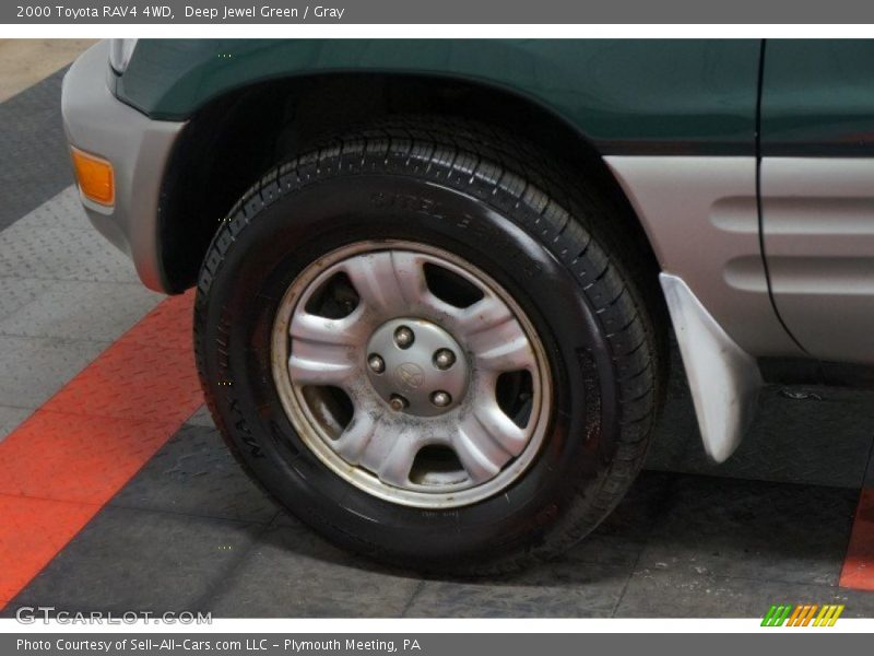 Deep Jewel Green / Gray 2000 Toyota RAV4 4WD