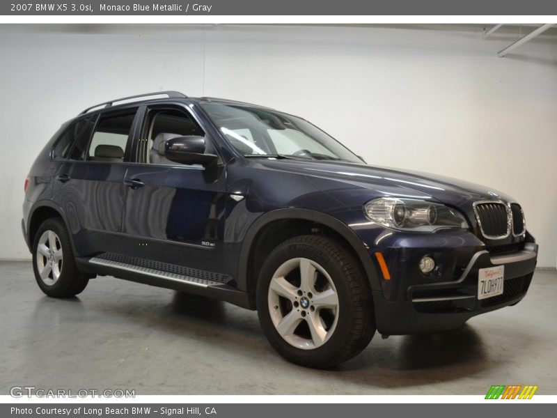Monaco Blue Metallic / Gray 2007 BMW X5 3.0si