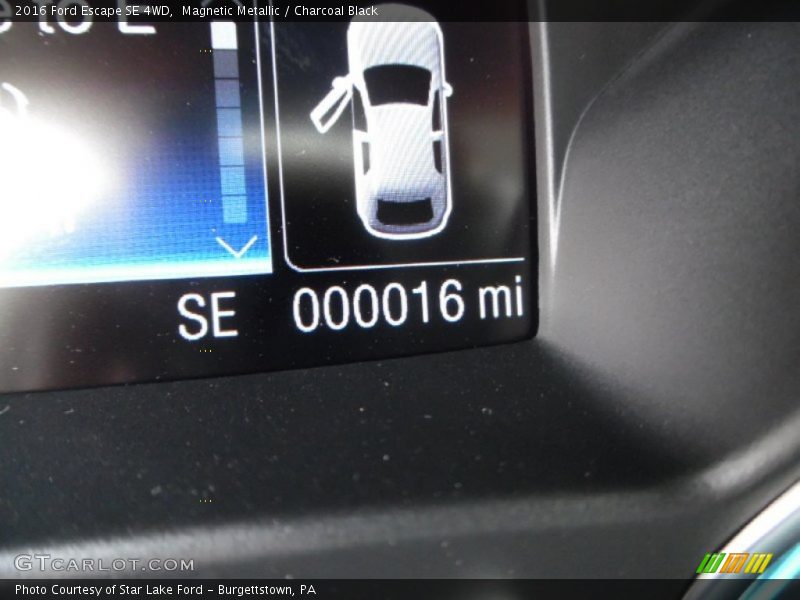 Magnetic Metallic / Charcoal Black 2016 Ford Escape SE 4WD