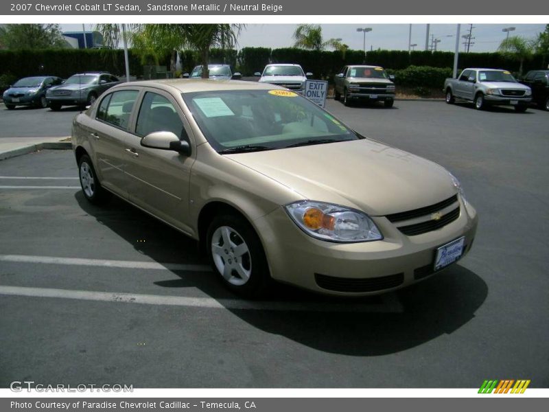 Sandstone Metallic / Neutral Beige 2007 Chevrolet Cobalt LT Sedan