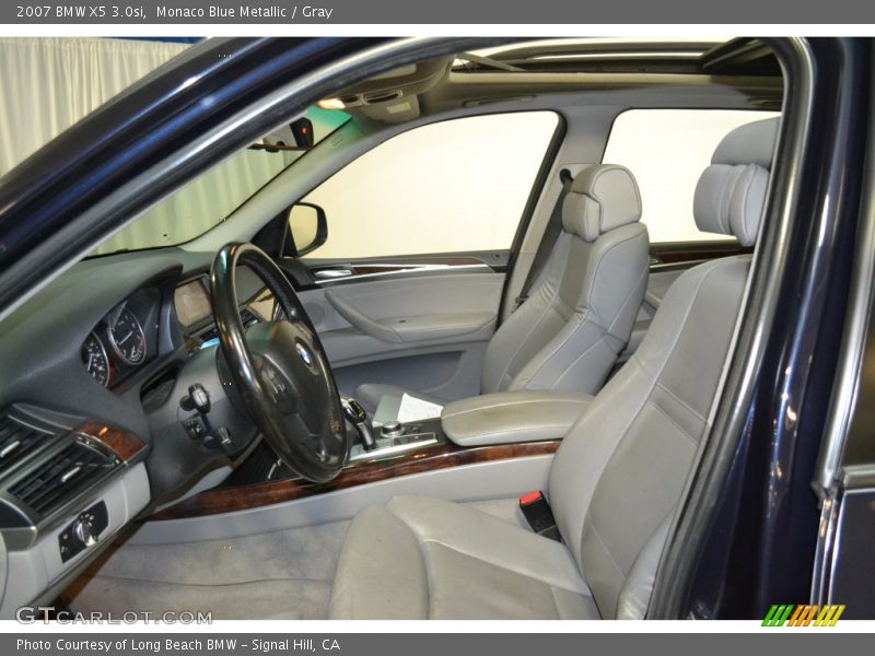 Monaco Blue Metallic / Gray 2007 BMW X5 3.0si