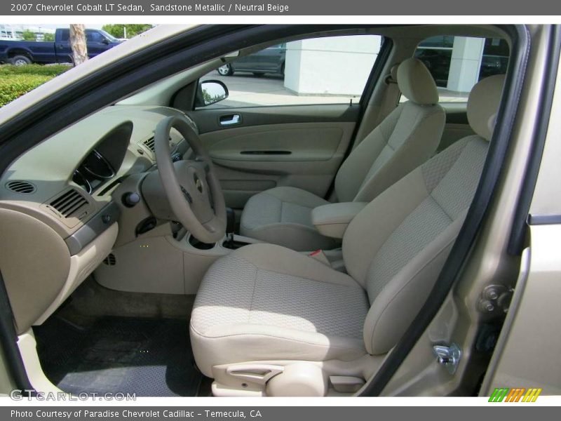 Sandstone Metallic / Neutral Beige 2007 Chevrolet Cobalt LT Sedan