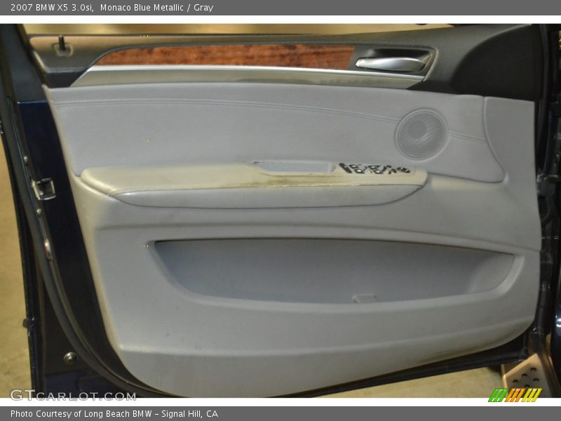 Monaco Blue Metallic / Gray 2007 BMW X5 3.0si