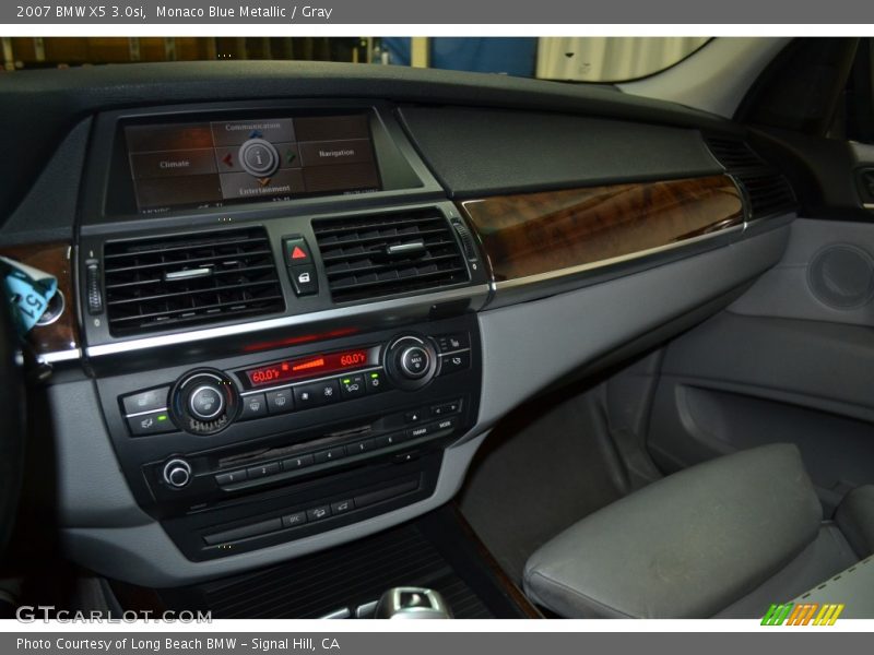 Monaco Blue Metallic / Gray 2007 BMW X5 3.0si