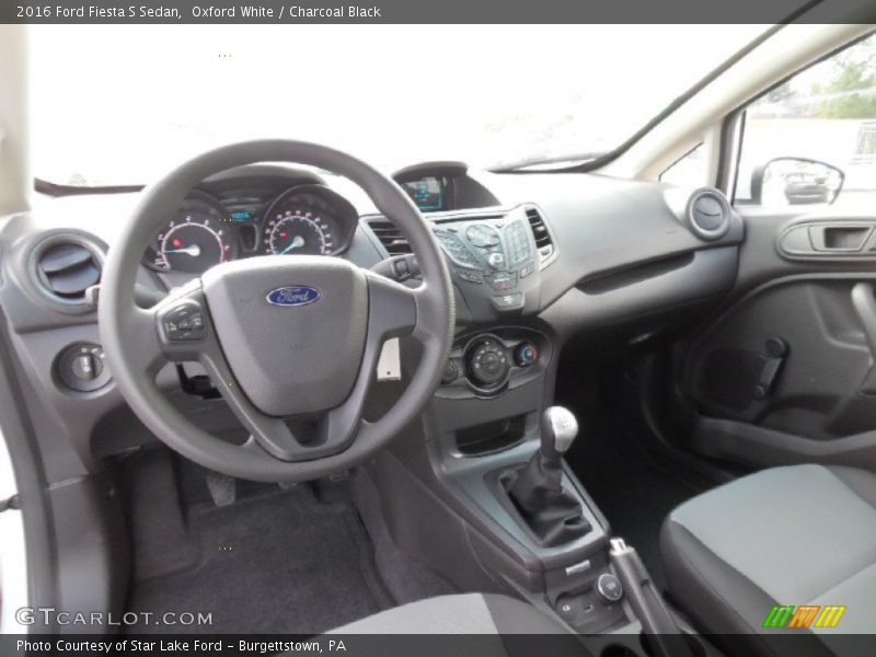 Charcoal Black Interior - 2016 Fiesta S Sedan 