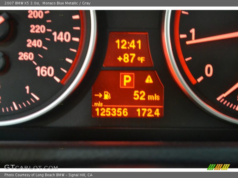 Monaco Blue Metallic / Gray 2007 BMW X5 3.0si