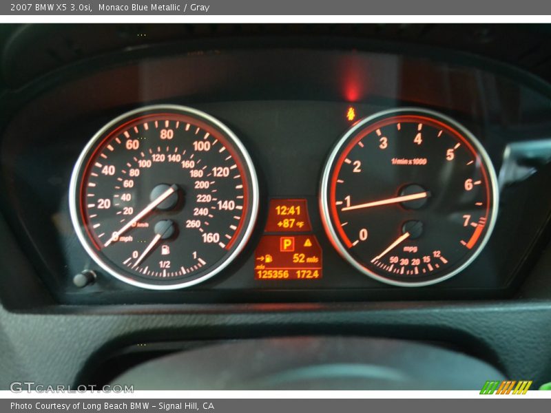 Monaco Blue Metallic / Gray 2007 BMW X5 3.0si