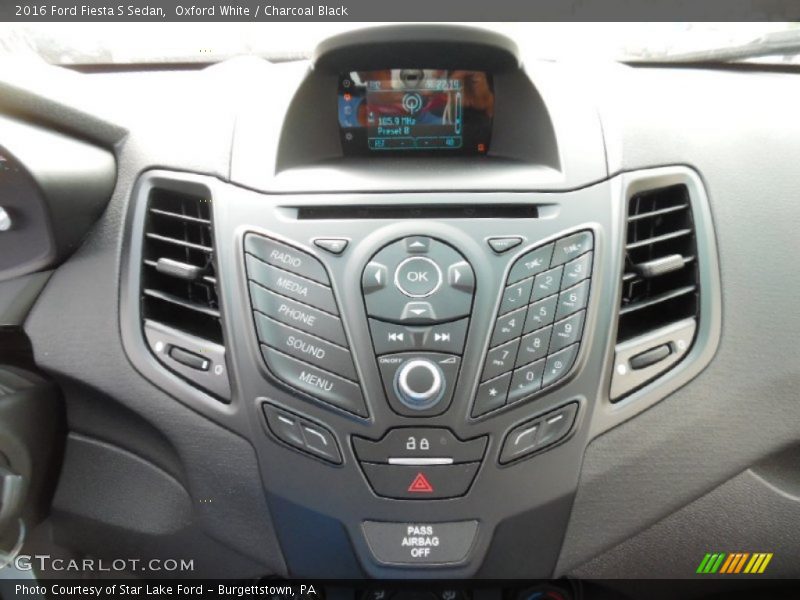 Controls of 2016 Fiesta S Sedan