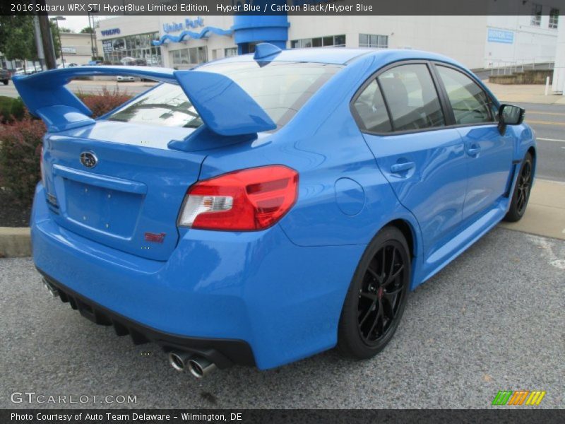 2016 WRX STI HyperBlue Limited Edition Hyper Blue