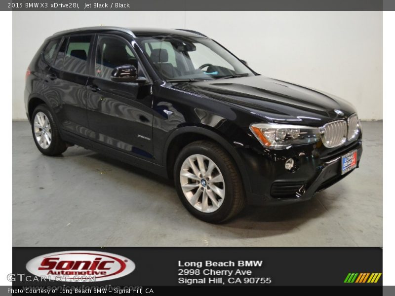Jet Black / Black 2015 BMW X3 xDrive28i