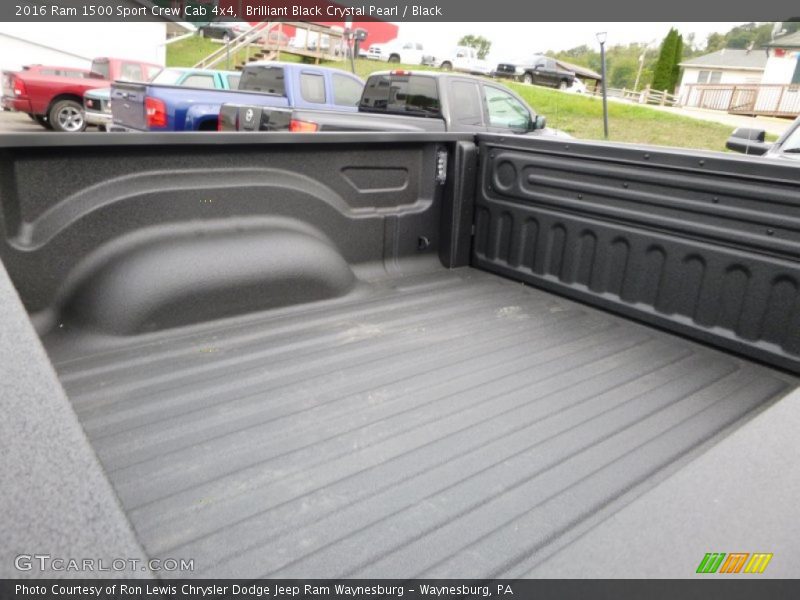 Brilliant Black Crystal Pearl / Black 2016 Ram 1500 Sport Crew Cab 4x4