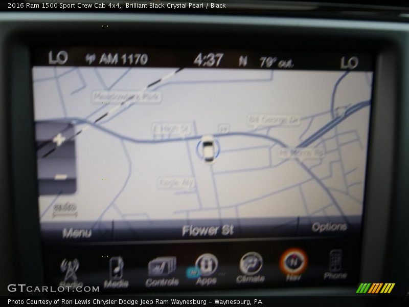 Navigation of 2016 1500 Sport Crew Cab 4x4