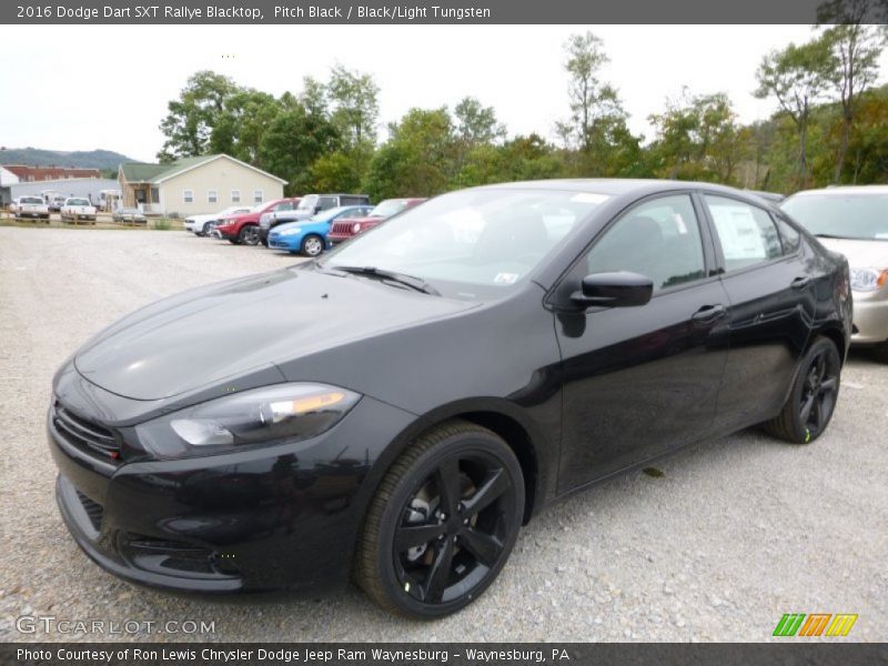 Pitch Black / Black/Light Tungsten 2016 Dodge Dart SXT Rallye Blacktop
