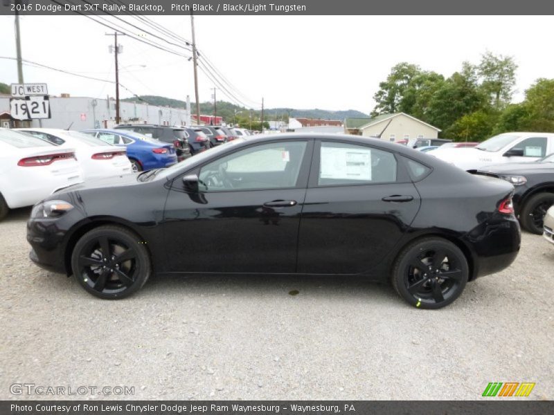 Pitch Black / Black/Light Tungsten 2016 Dodge Dart SXT Rallye Blacktop
